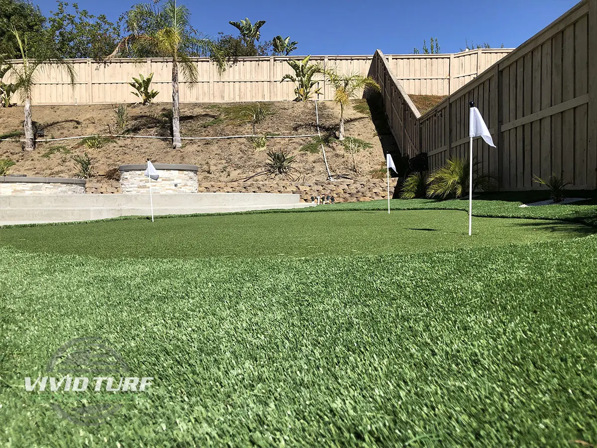 Backyard putting green