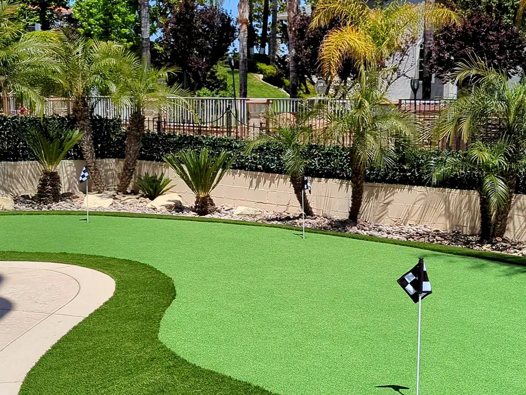 Backyard Putting Green Installation by Vivid Turf